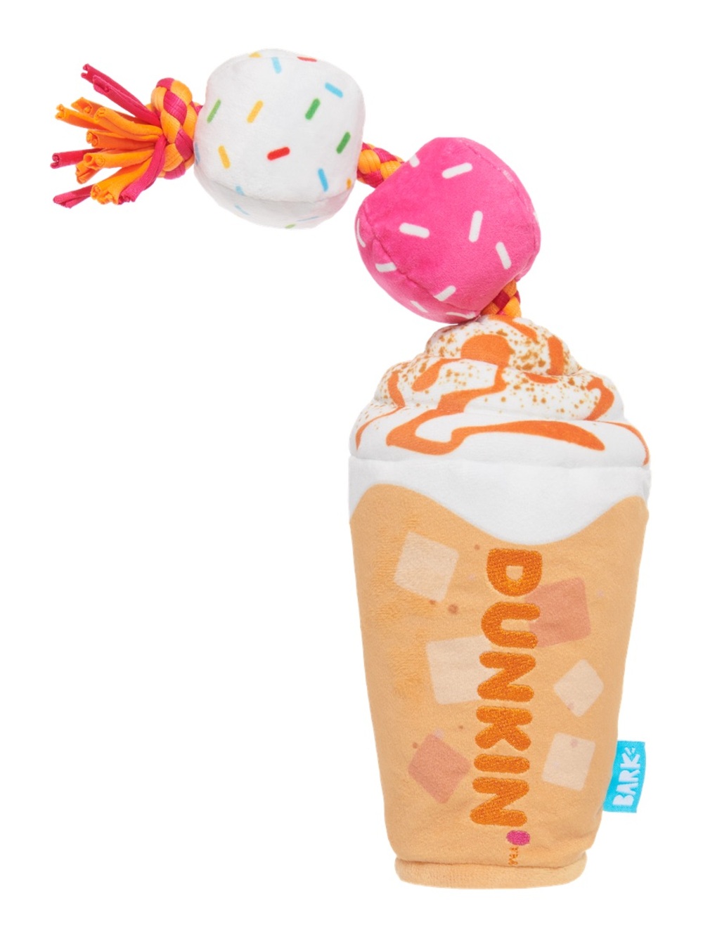 Dunkin Donuts Bark Box Dunkin' Signature Latte Dog Toy